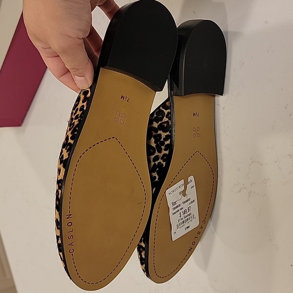 New Caslon Leopard Mules Women 7.5 - Picture 3 of 6
